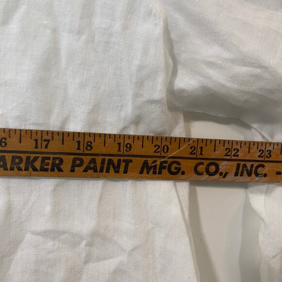 Eileen Fisher Women's Organic Linen Mandarin Collar Dress Jacket White Large - Picture 6 of 7